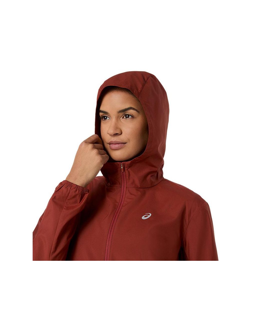 Asics Red Laufjacke Core Jacket Wasserabweisend, Windabweisend, Atmungsaktiv