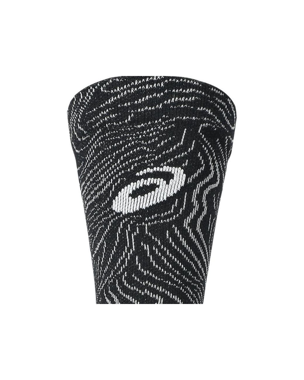 Asics Black Fujitrail Graphic Crew Sock for men