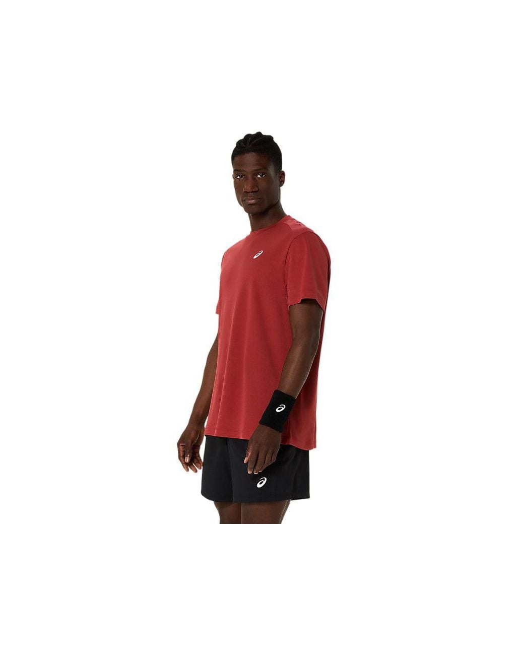 Asics Red Court Ss Top for men