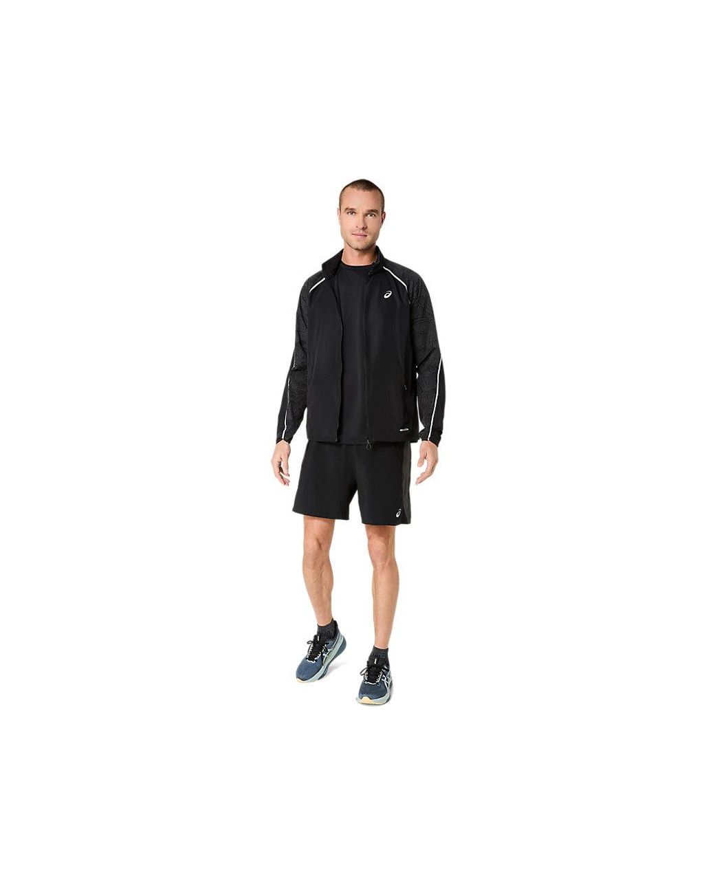 Asics Road Lite-Show Jacket in het Black voor heren