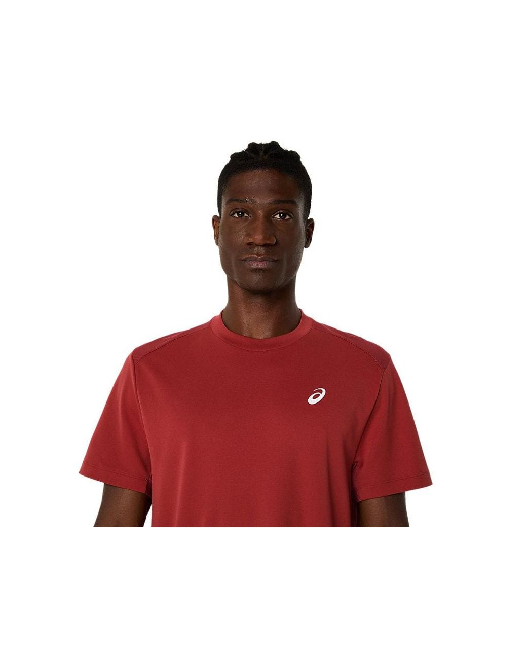 Asics Red Court Ss Top for men