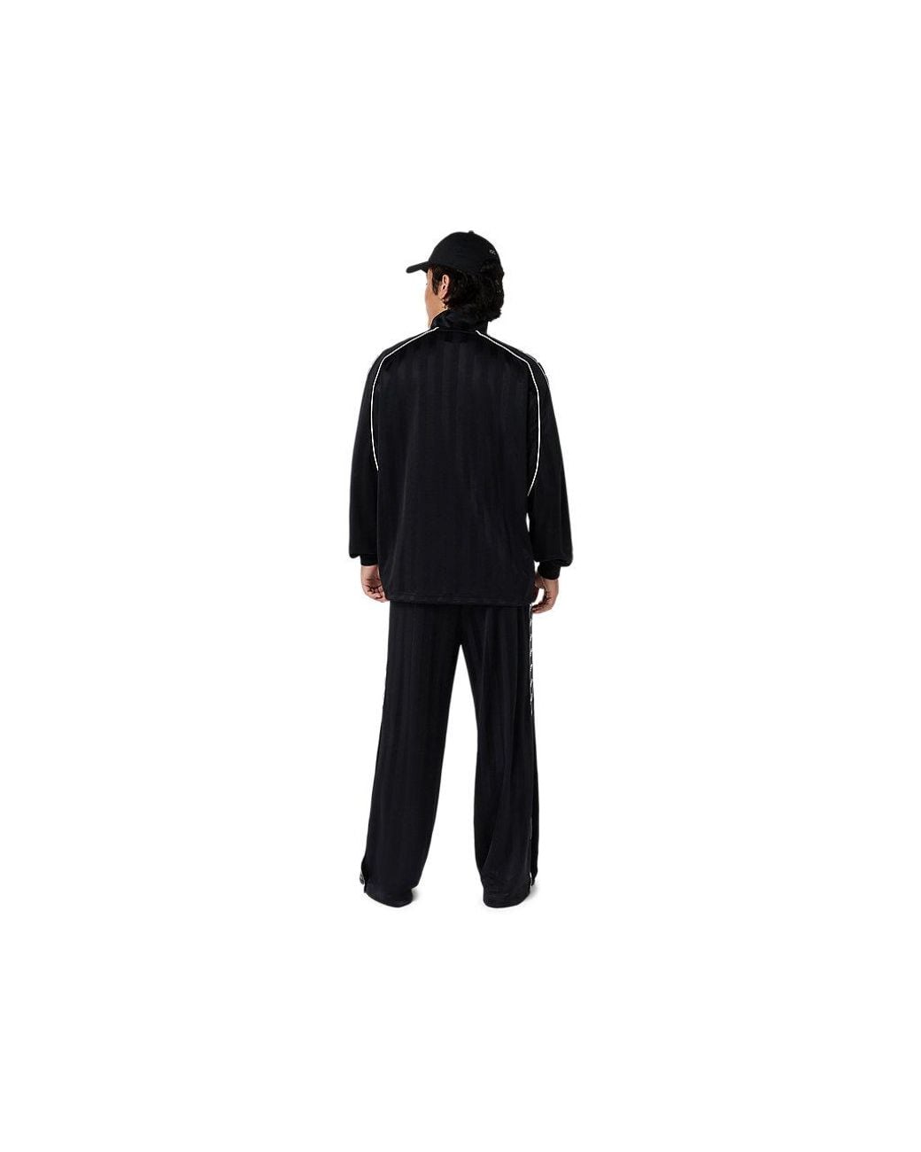 Asics Black Classic Jersey Track Jacket for men