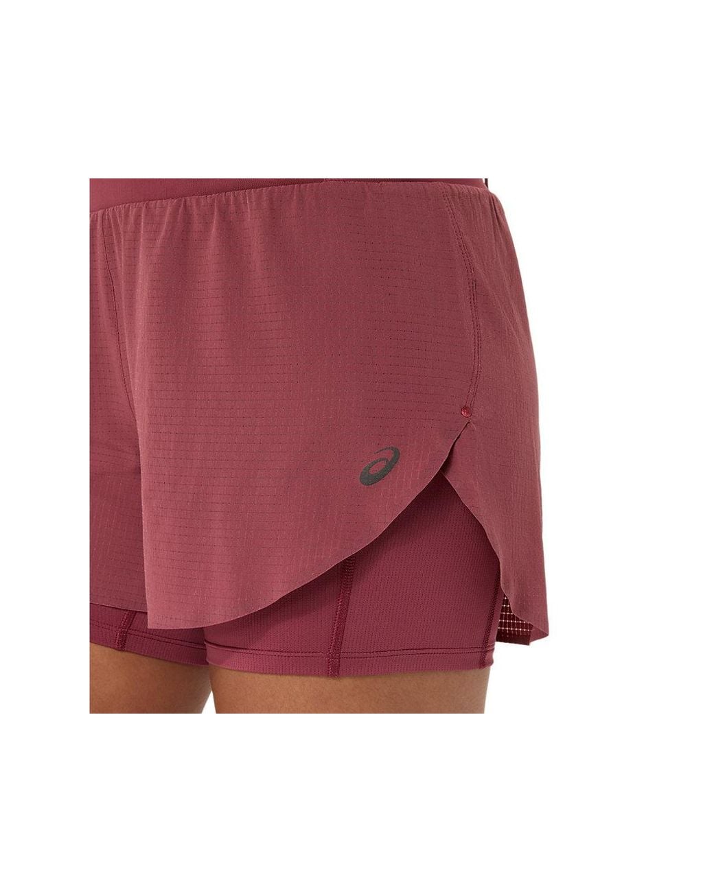 Asics Red Fujitrail Elite Short