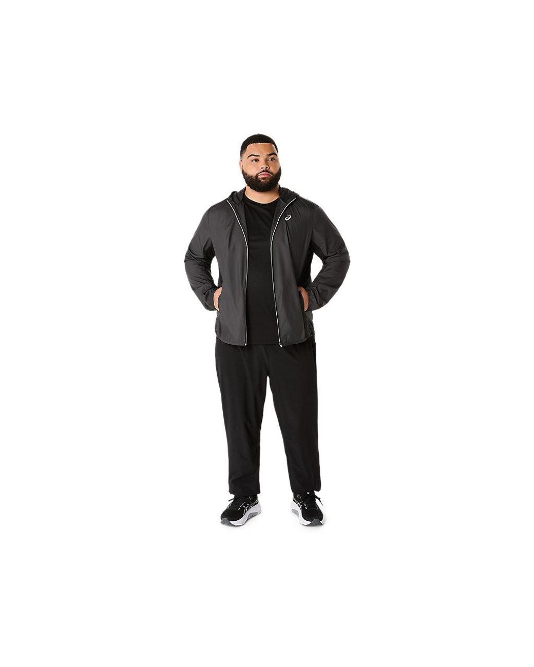 Asics Black Core Jacket for men