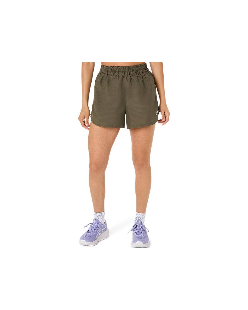 Asics Black Nagino Run Adjustable 4In Short