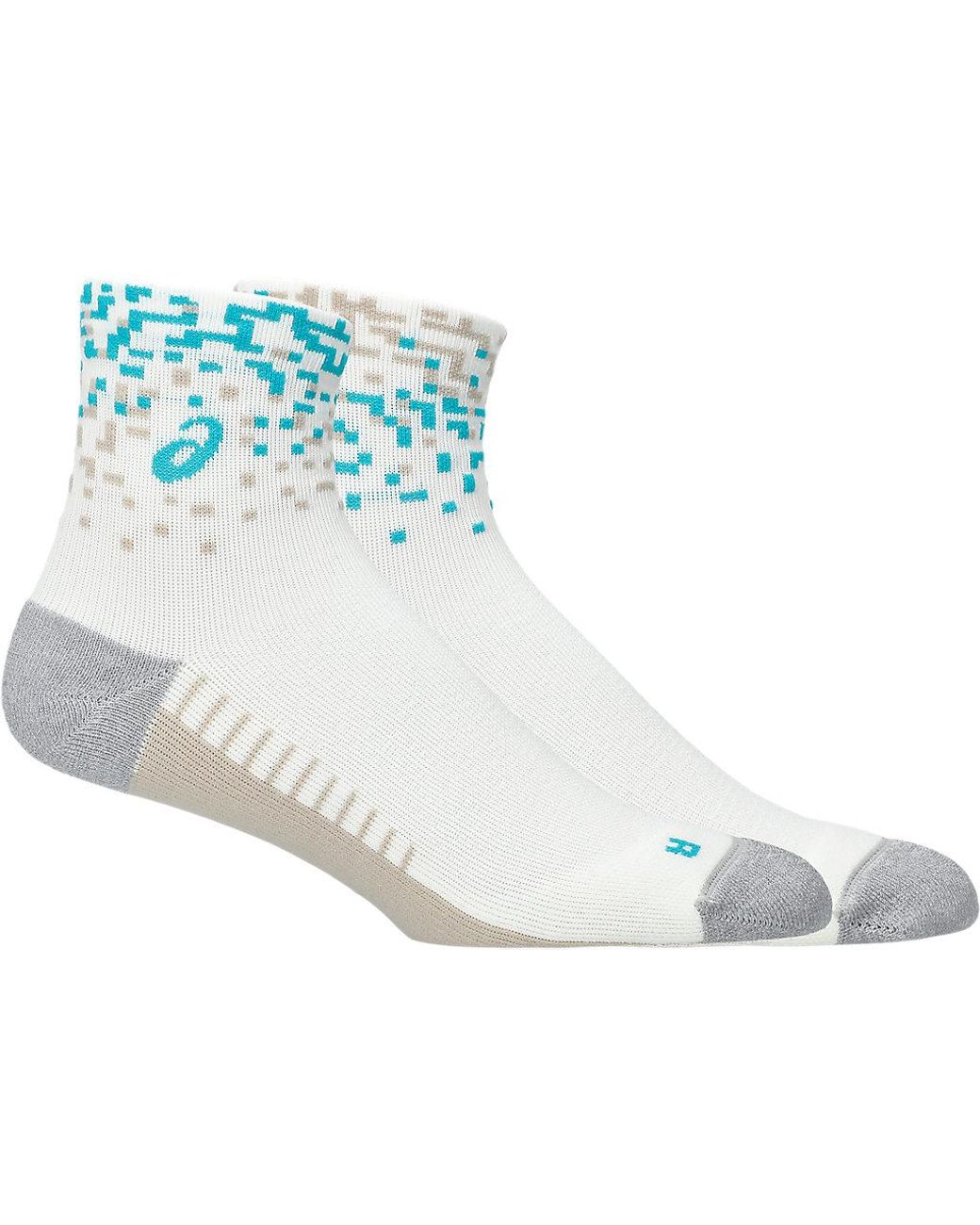 Asics Performance Run Quarter Sock in het White voor heren
