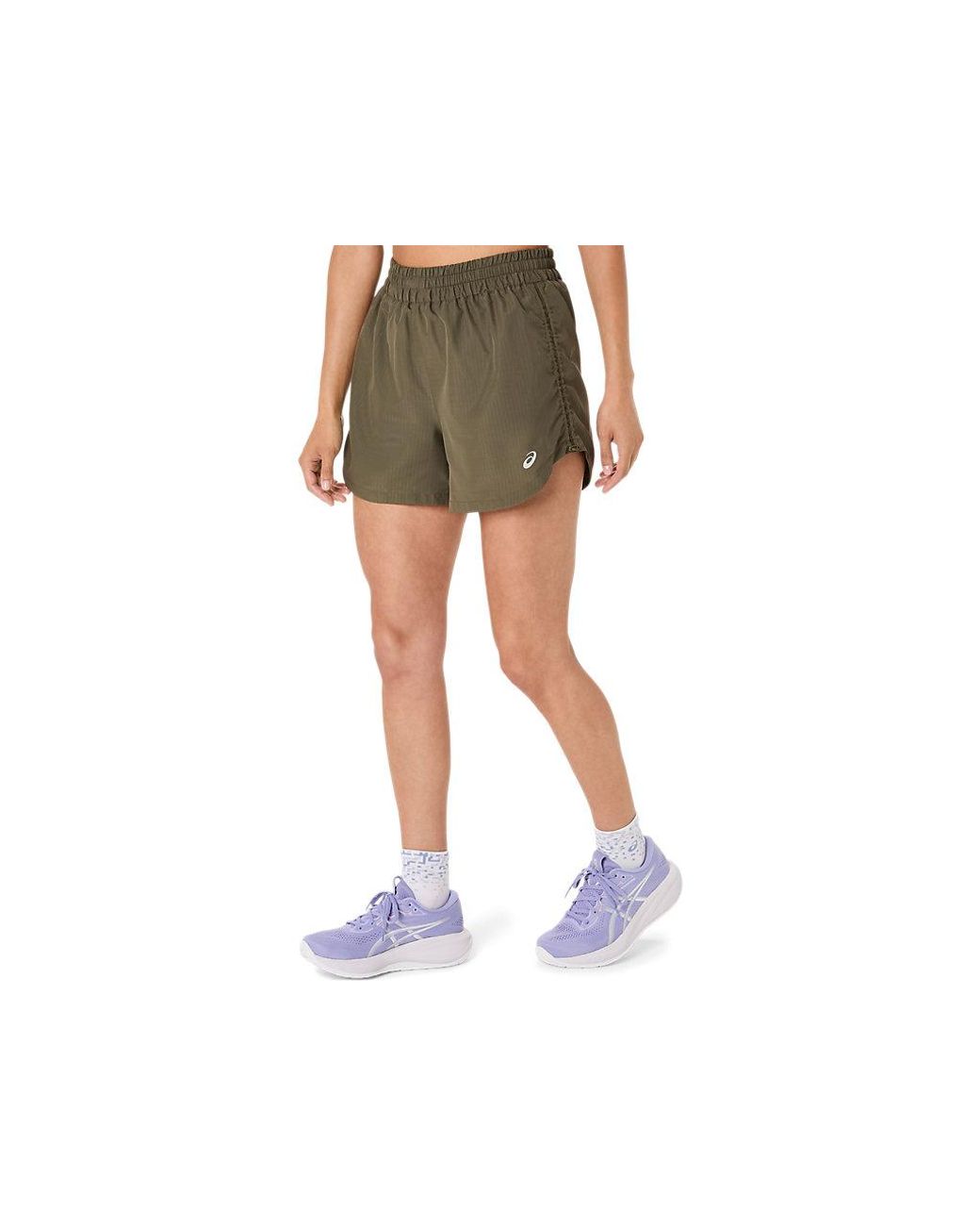 Asics Black Nagino Run Adjustable 4In Short