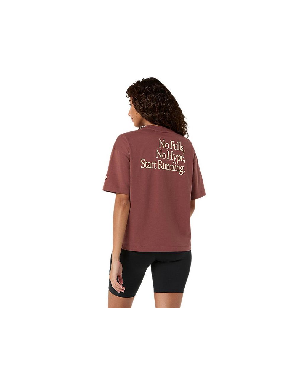 Asics Runner Message Graphic Tee in het Red