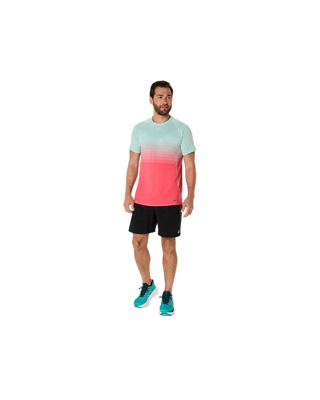 Asics Black Road 7in Short for men
