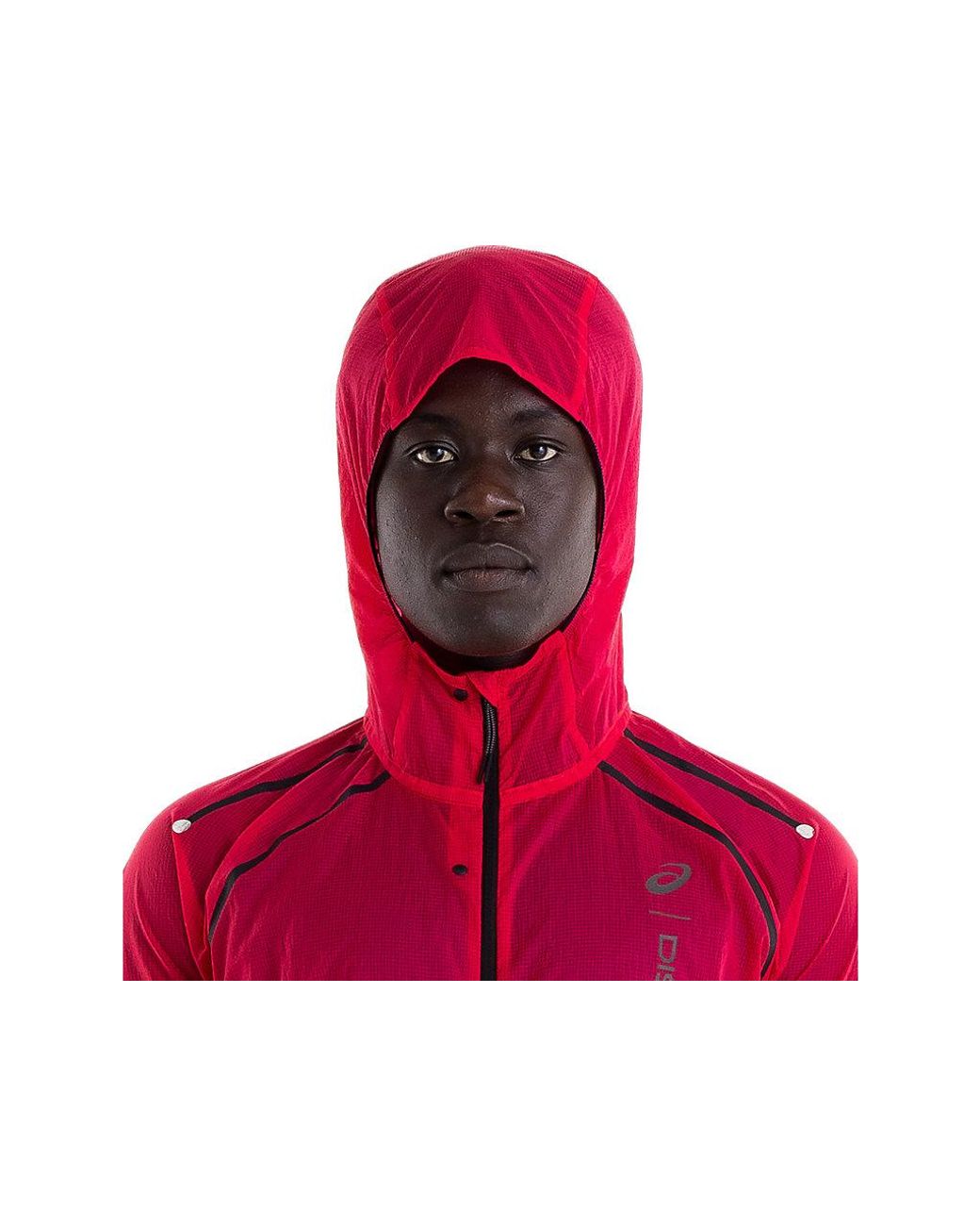 Asics Red Metarun Lightweight Jacket for men