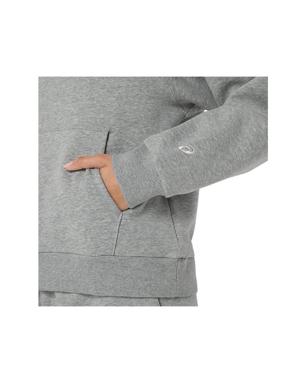 Asics Black Logo Fleece Pullover Hoodie