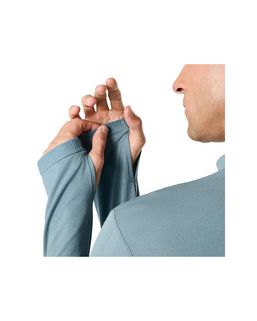 Asics Blue Road Winter Seamless Ls Top for men
