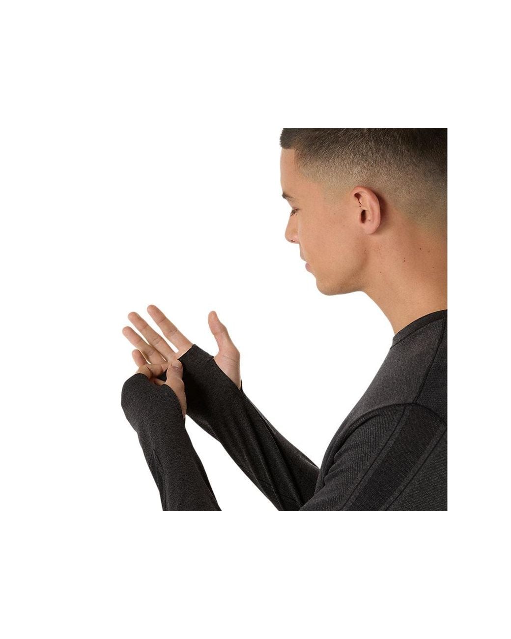 Asics Black Road Seamless Ls Top for men