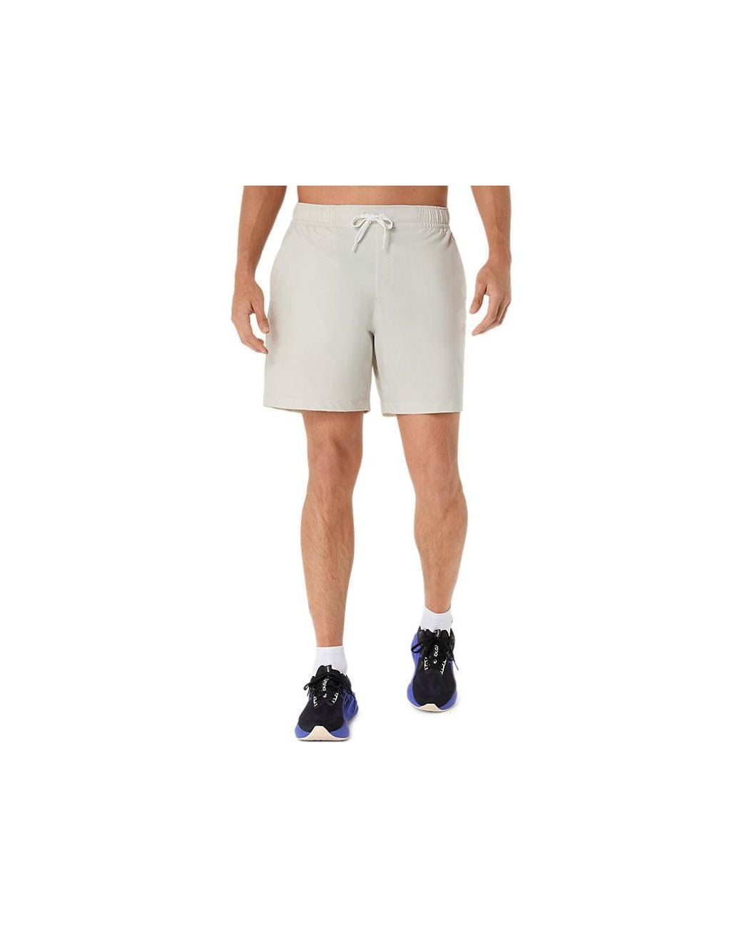 Asics Black Heritage Double Weave 7in Short for men