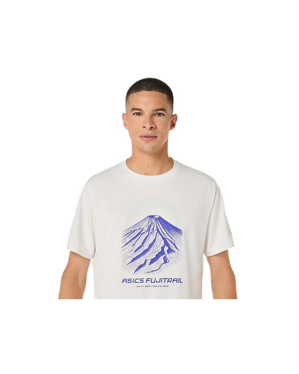 Asics Black Fujitrail Logo Ss Top for men