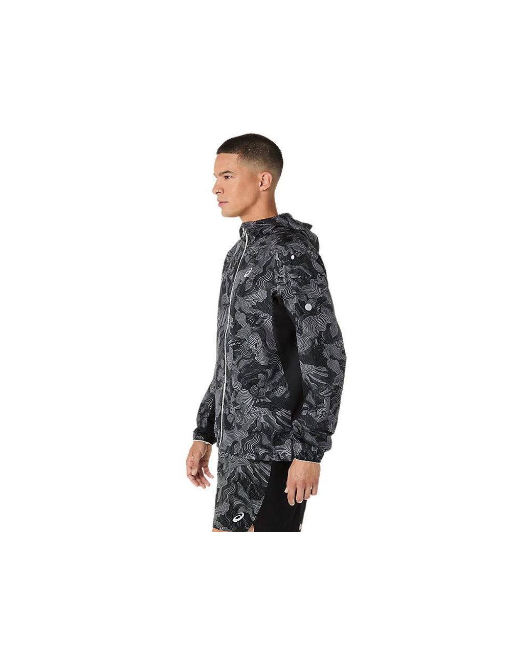 Asics Fujitrail Packable Jacket in het Black voor heren