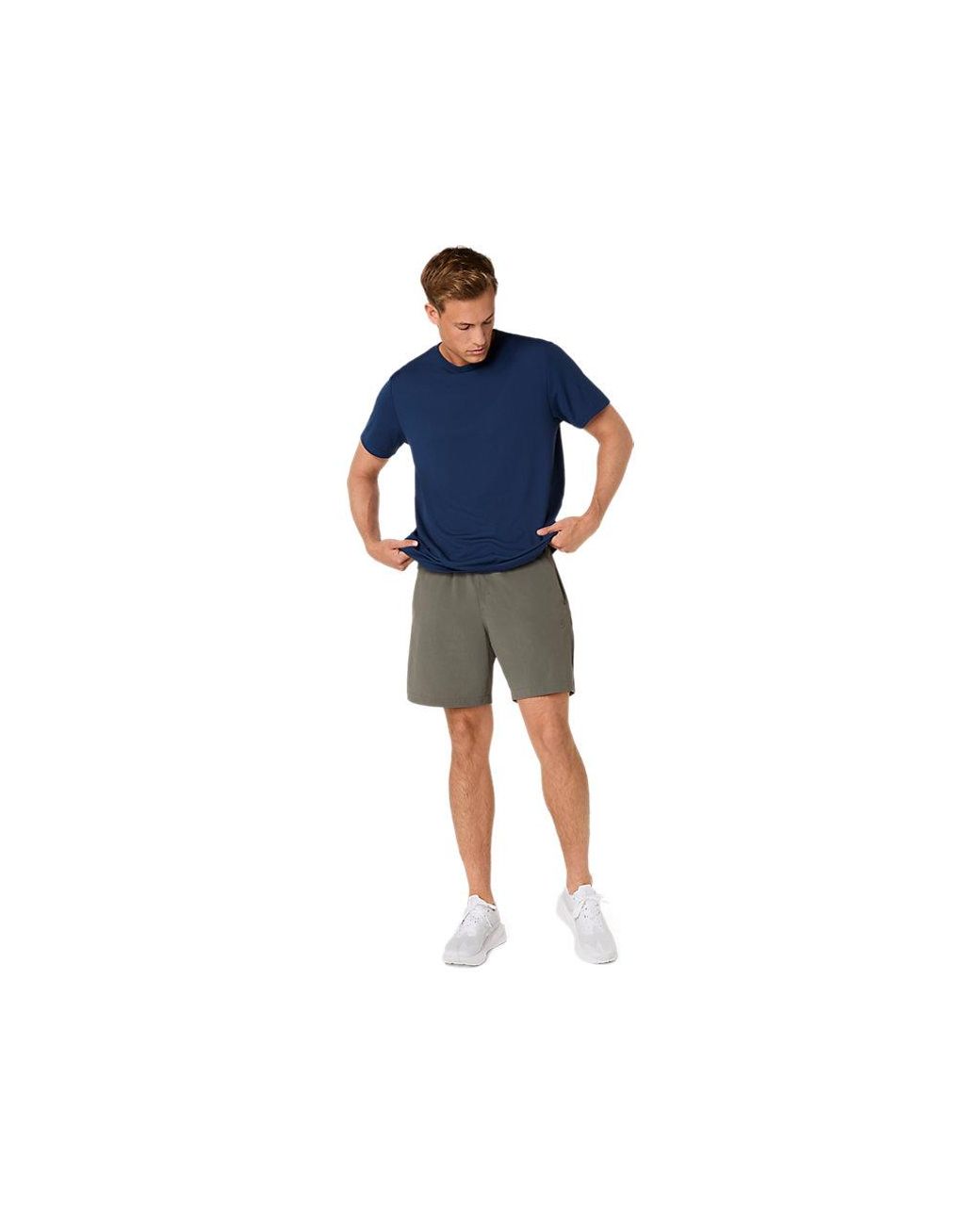 Asics Black Comfort Core Stretch Woven 7in Short for men