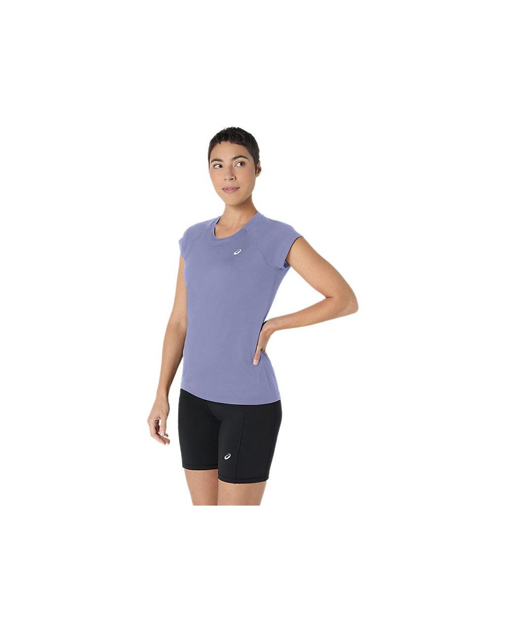 Asics Blue Sport Capsleeve Top