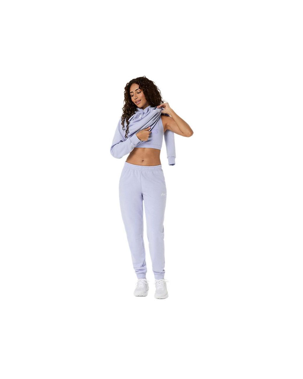 Asics Blue Logo Fleece Pullover Hoodie