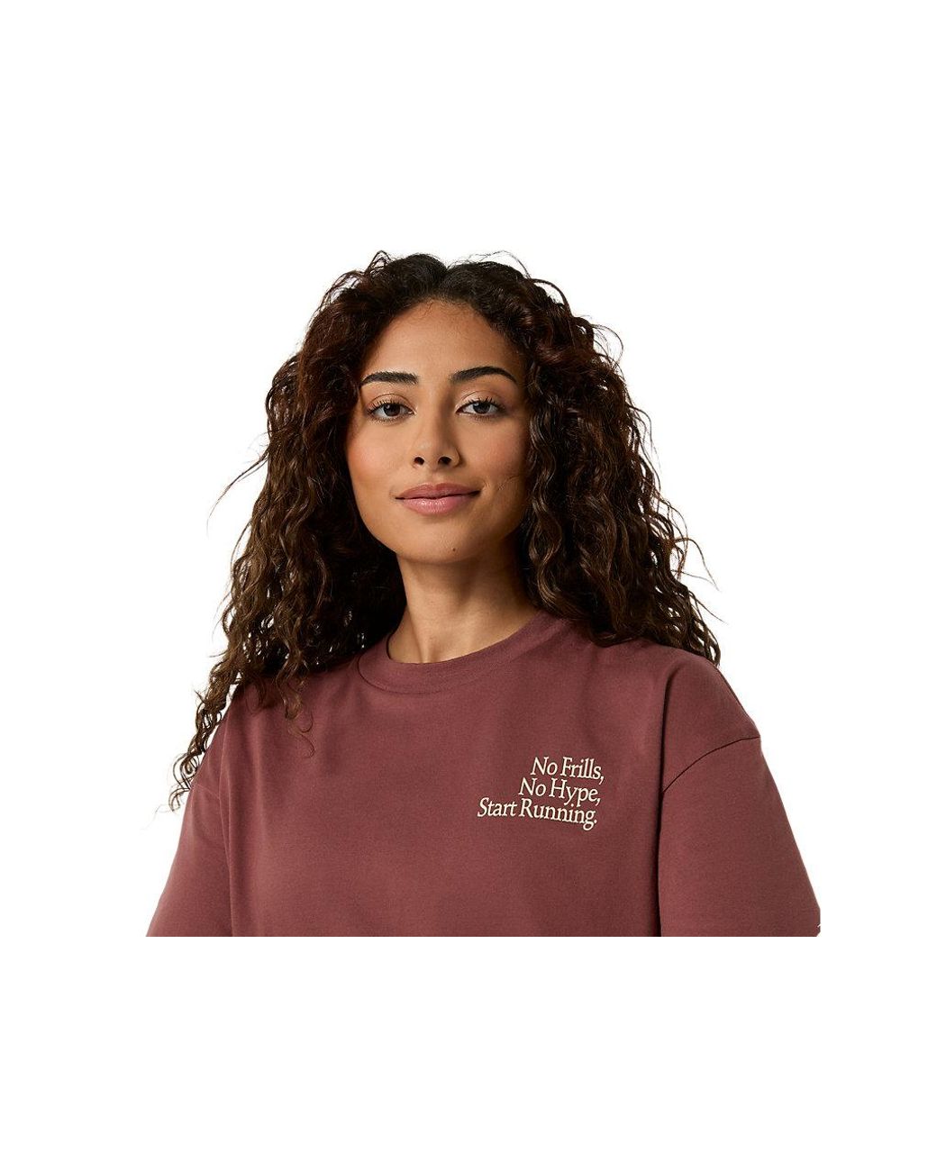 Asics Runner Message Graphic Tee in het Red