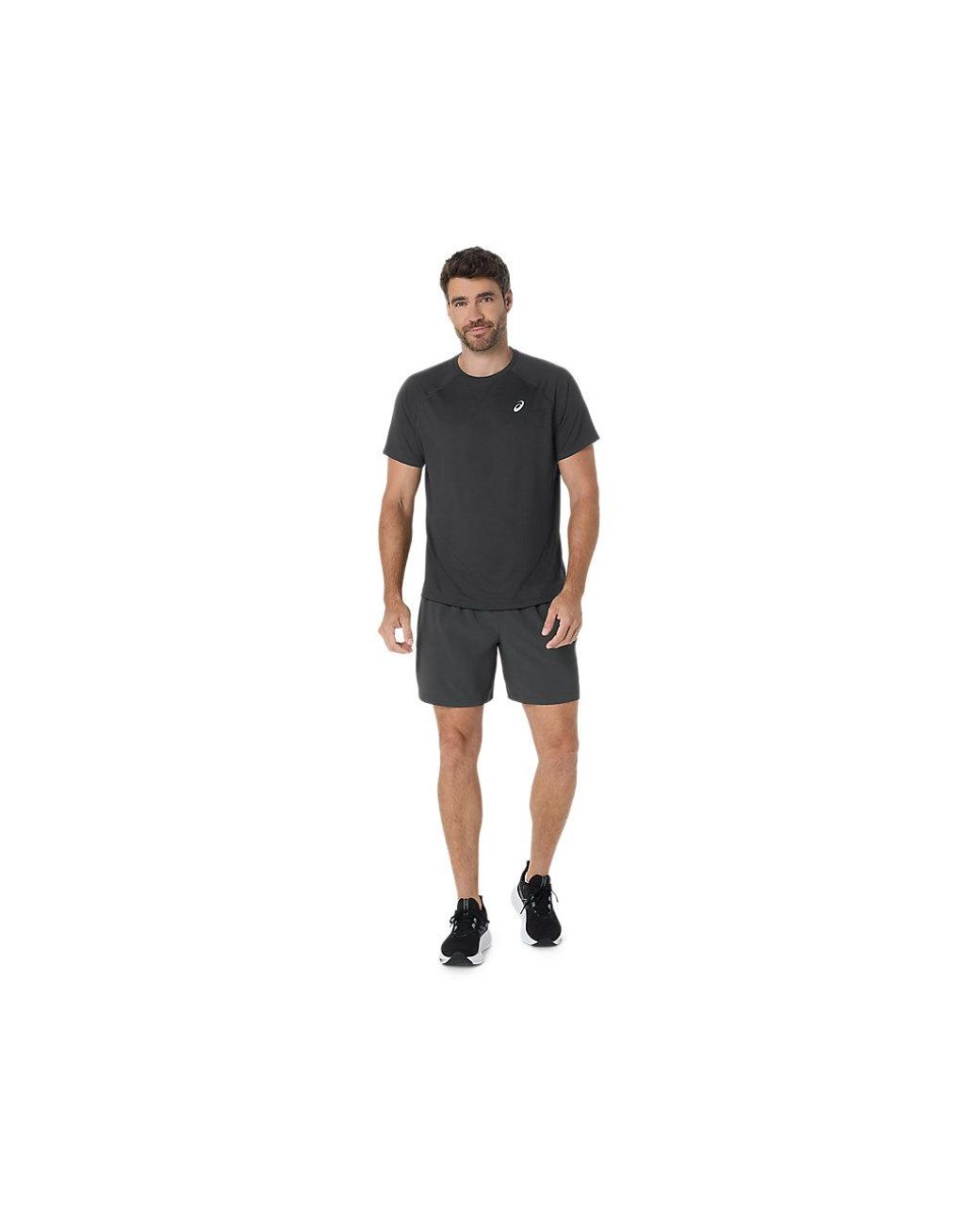 Asics Black Sport Run Top for men