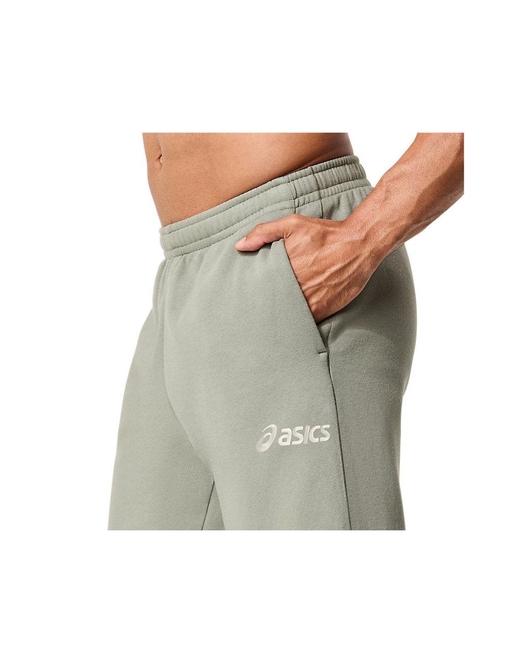 Asics Black Logo Fleece Pant for men
