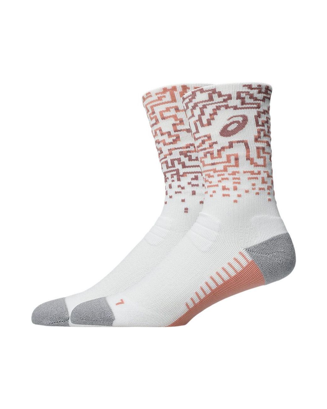 Asics Black Performance Run Crew Sock for men