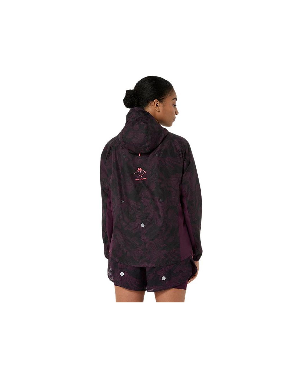 Asics Black Fujitrail Packable Jacket