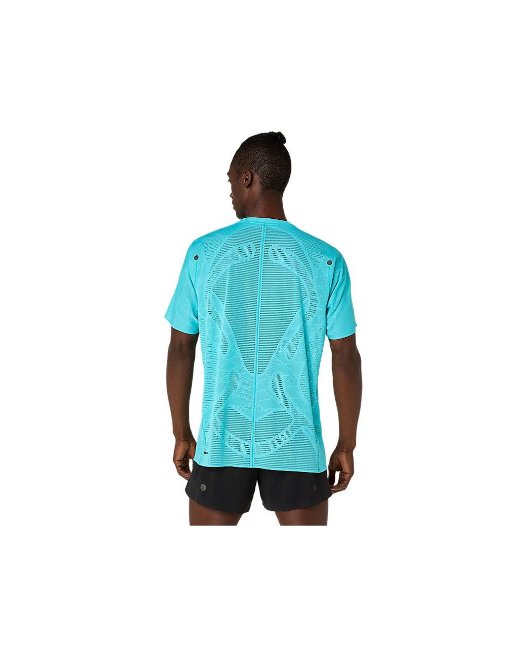 Asics Blue Metarun Ss Top for men