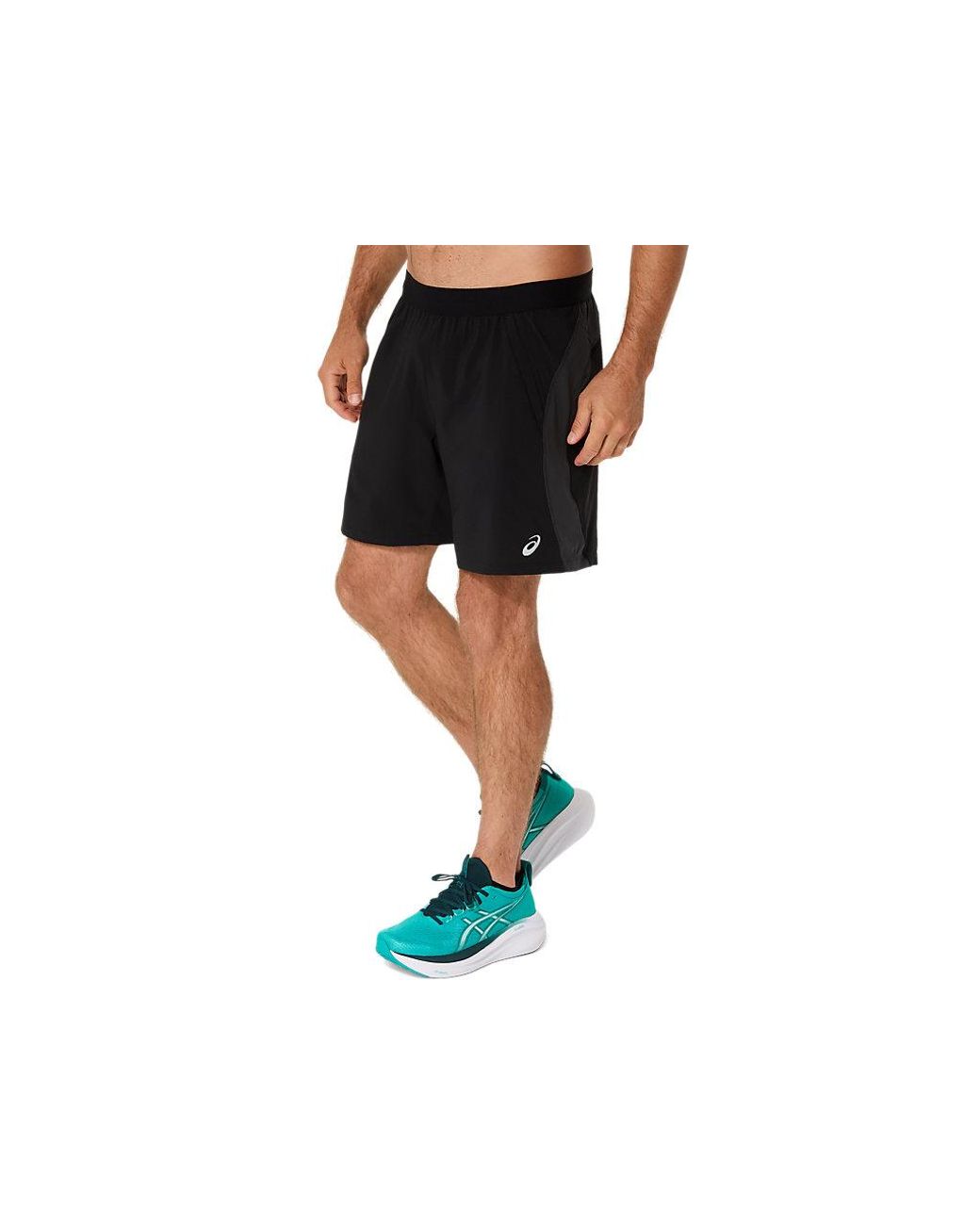 Asics Black Road 7in Short for men