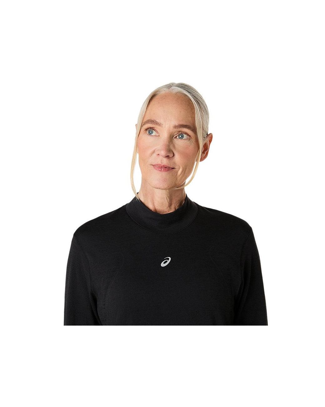 Asics Road Winter Seamless Ls Top in het Black