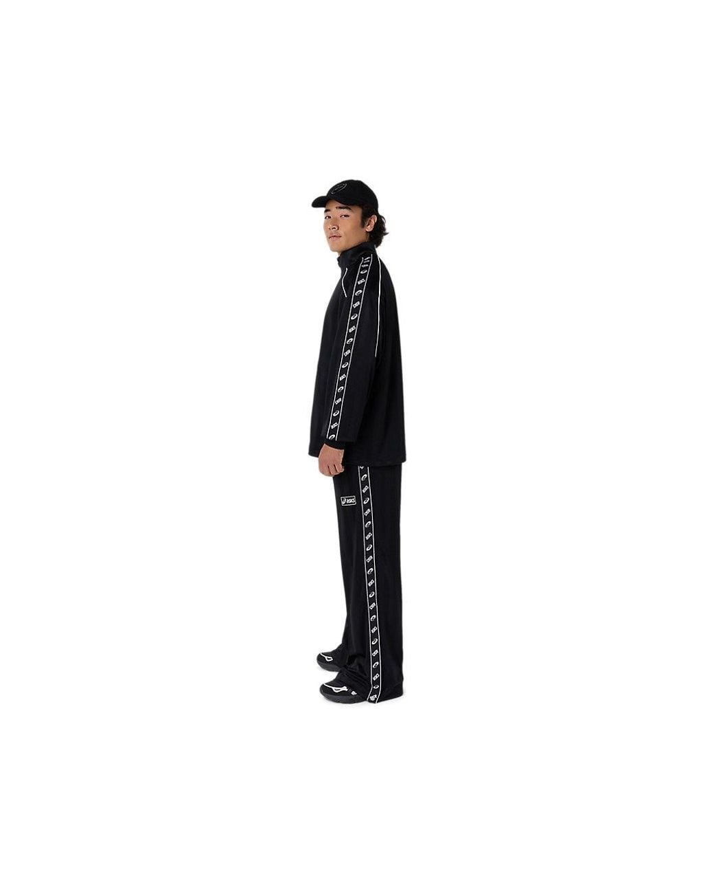 Asics Black Classic Jersey Track Jacket for men
