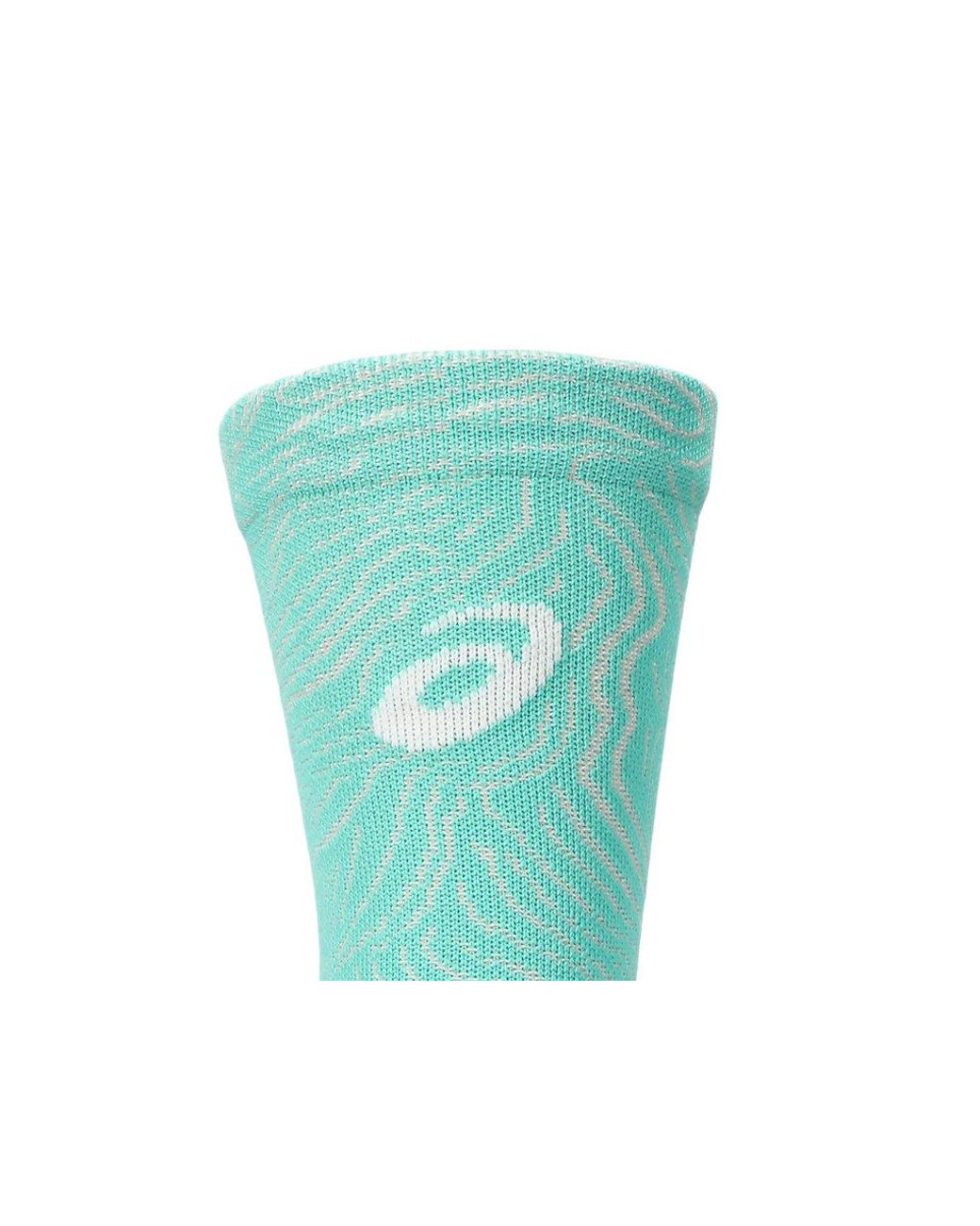 Asics Green Fujitrail Graphic Crew Sock for men