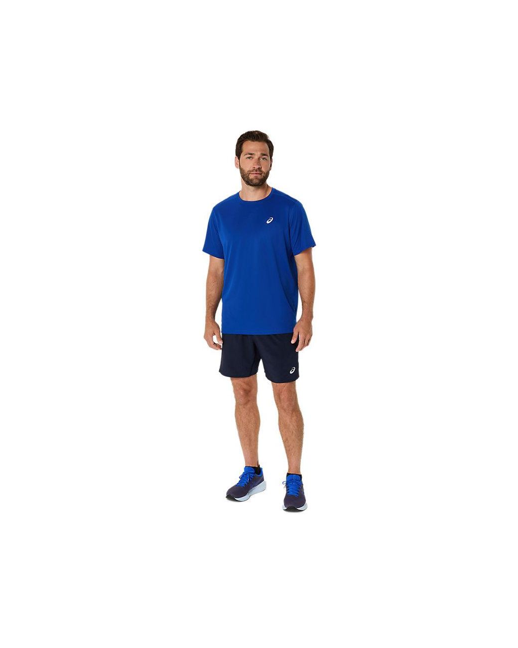 Asics Core 7In Short in het Blue voor heren
