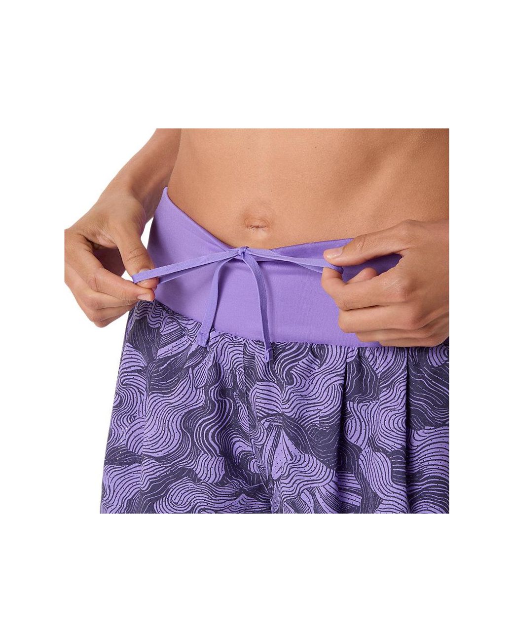 Asics Purple Road All Over Print 2-N-1 3.5In Short