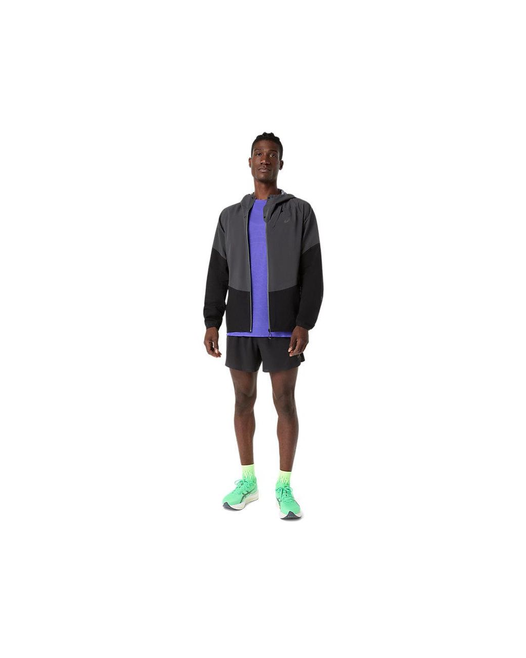 Asics Blue Metarun Ss Top for men