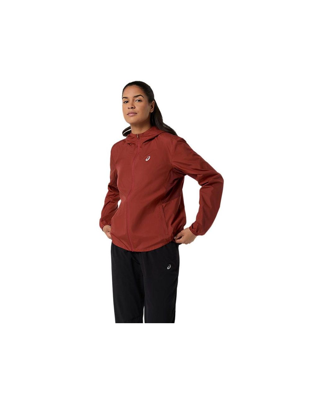 Asics Red Laufjacke Core Jacket Wasserabweisend, Windabweisend, Atmungsaktiv