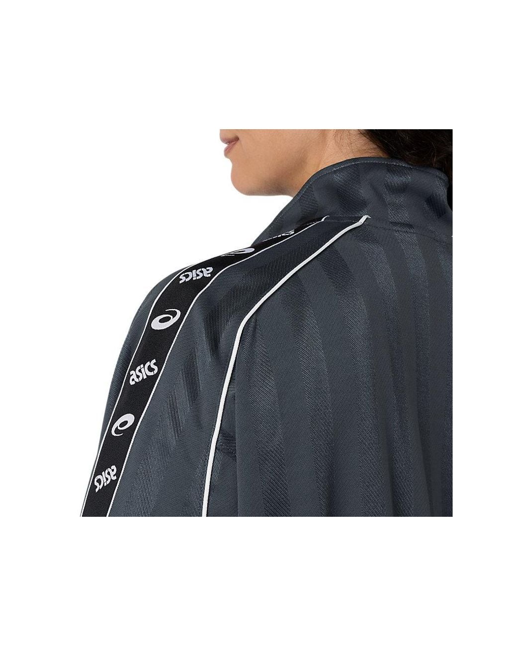 Asics Blue Classic Jersey Track Jacket for men