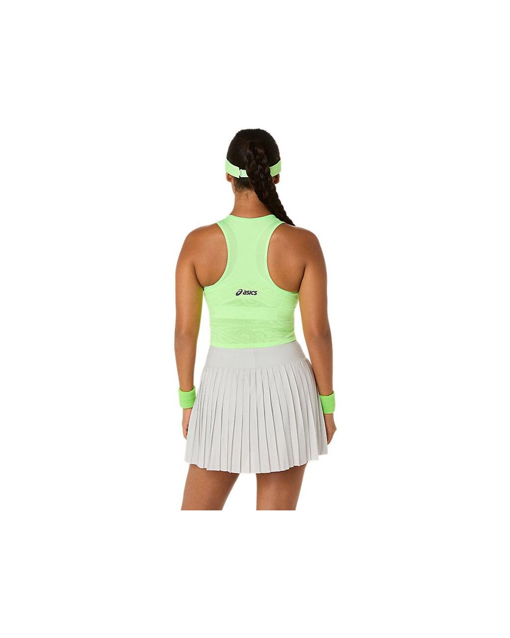 Asics Black Match Jacquard Crop Top