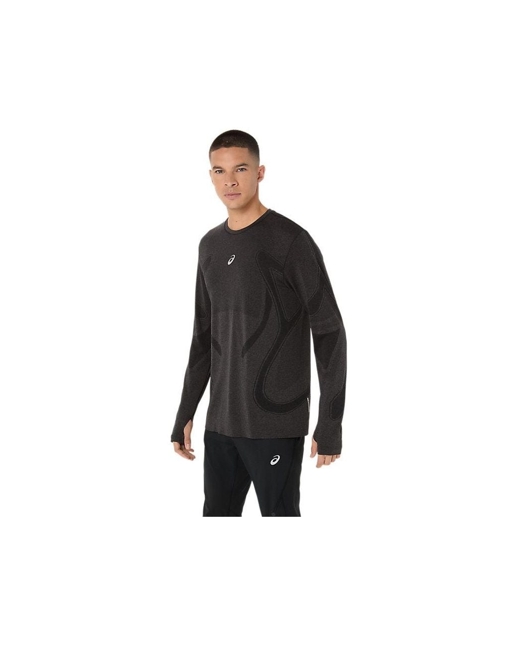 Asics Black Road Seamless Ls Top for men