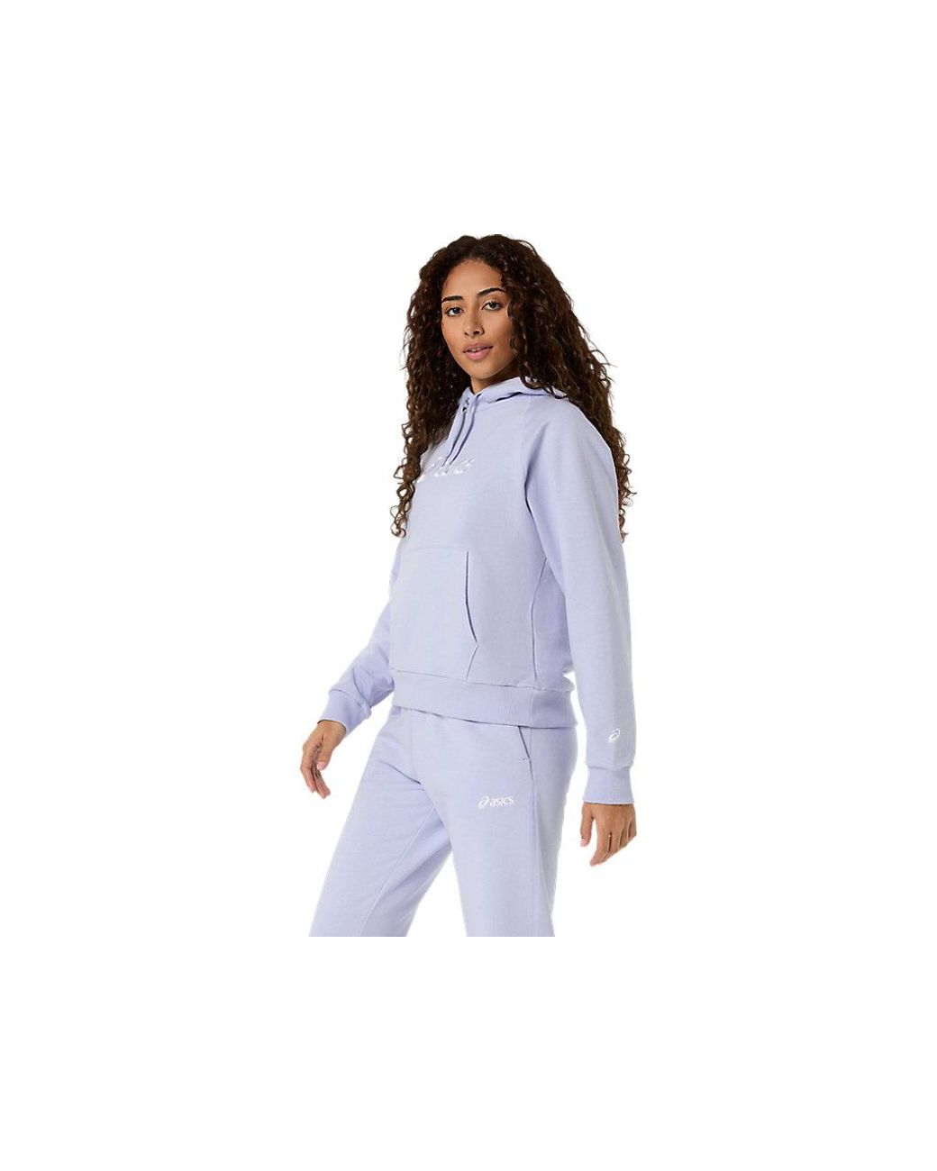 Asics Blue Logo Fleece Pullover Hoodie