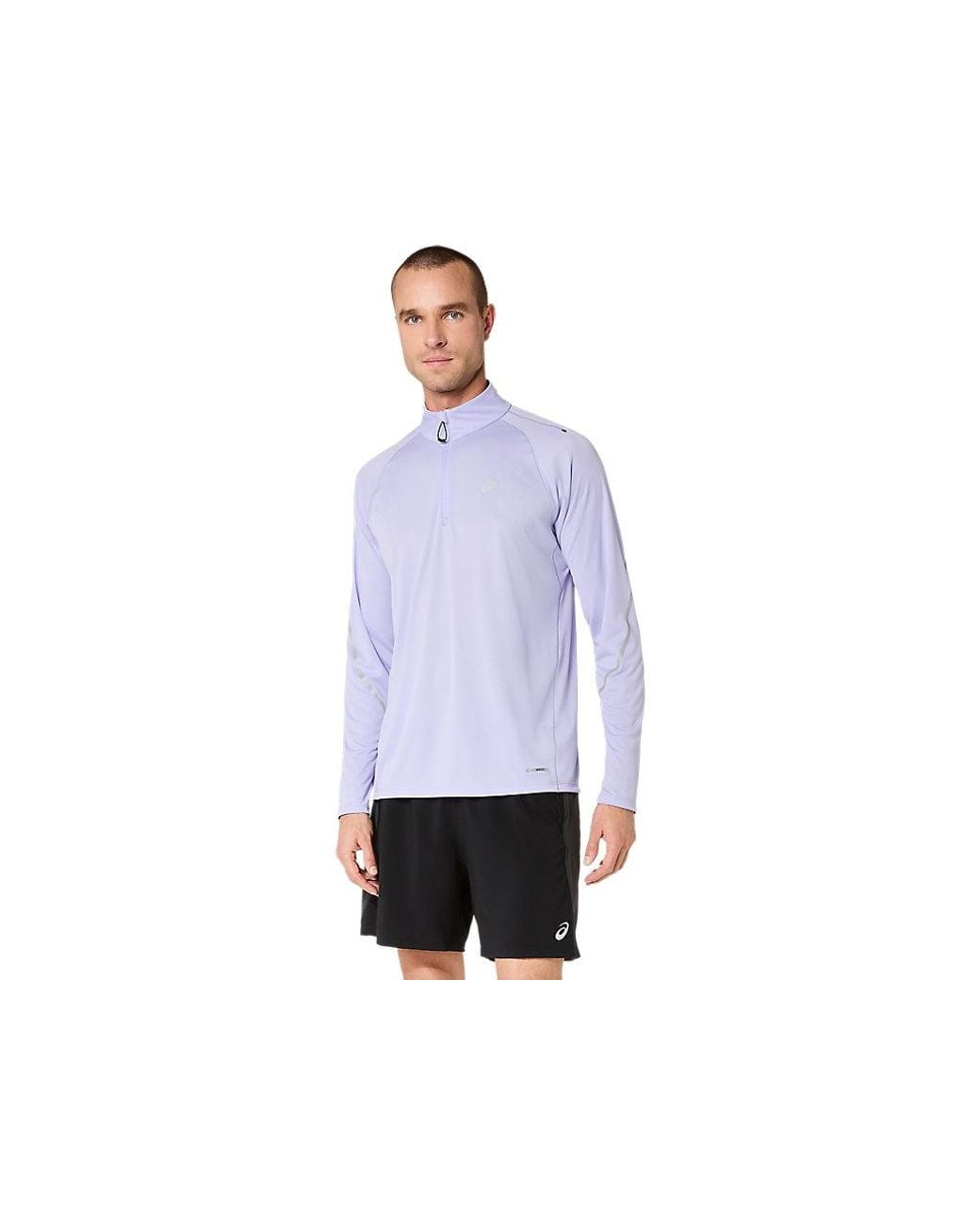 Asics Blue Road Lite-show 1/2 Zip Ls Top for men