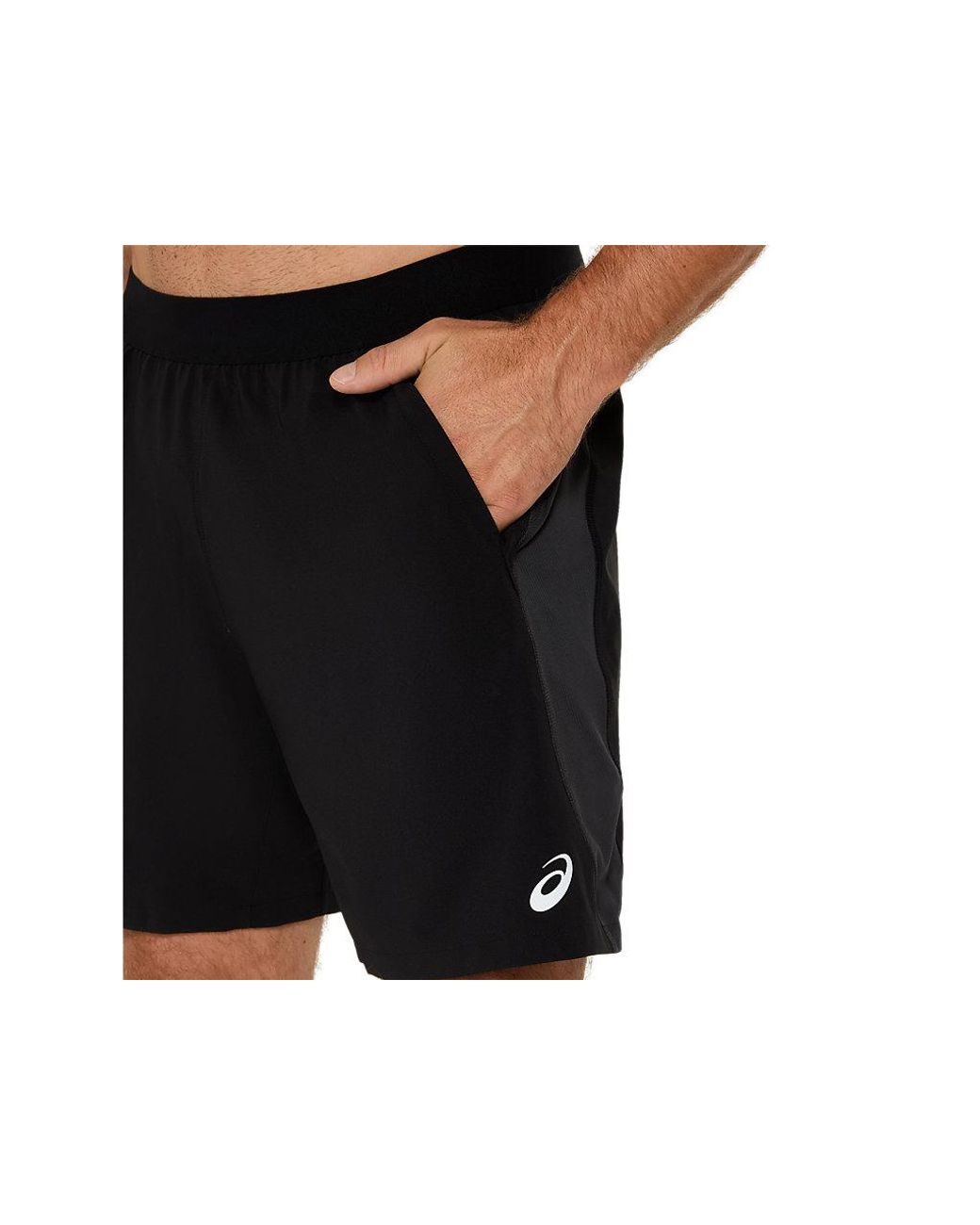 Asics Black Road 7in Short for men