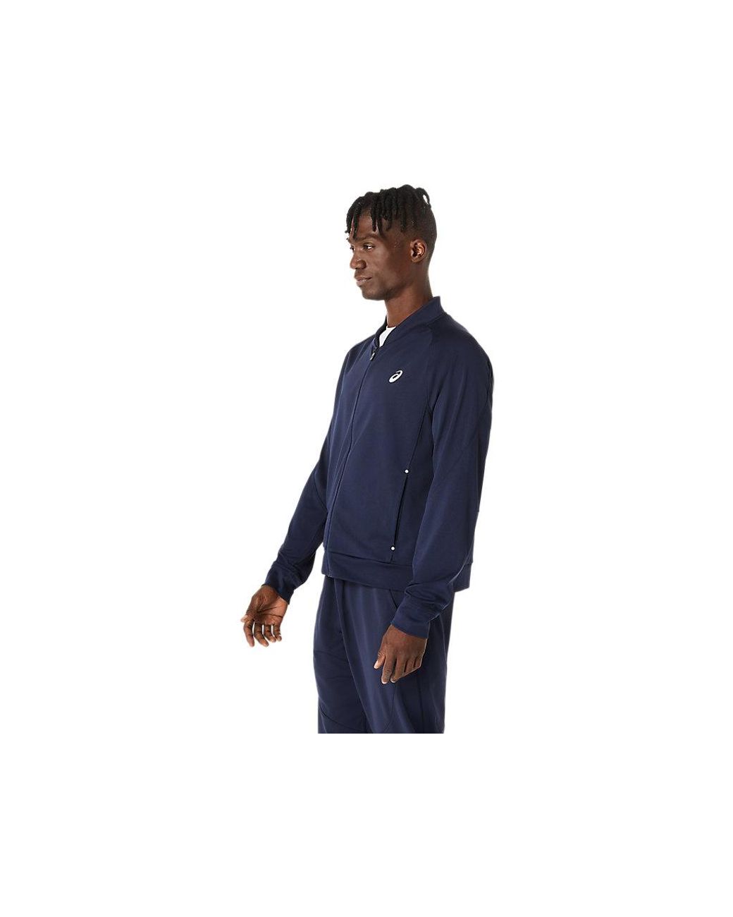 Asics Court Warm-Up Jacket in het Blue voor heren