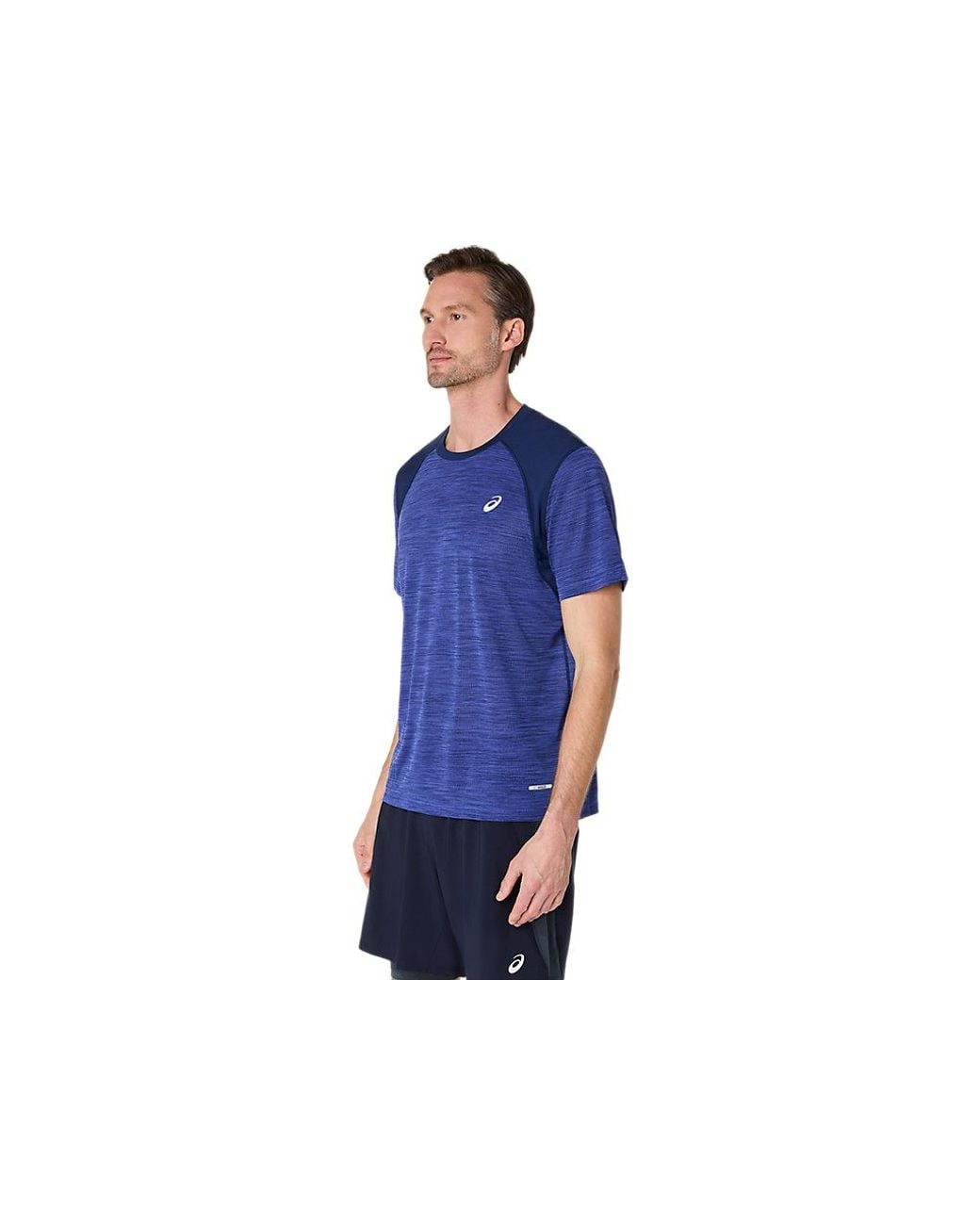 Asics Road Ss Top in het Blue voor heren