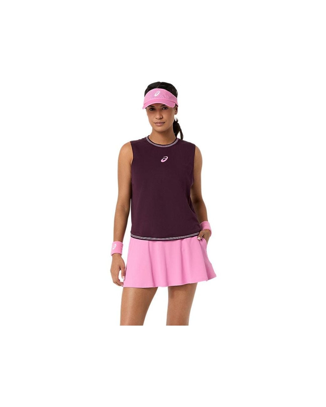 Asics Red Game Sleeveless Top