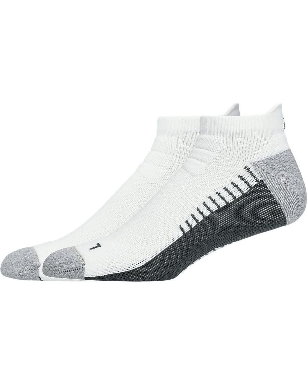 Asics White Performance Run Ankle Sock for men
