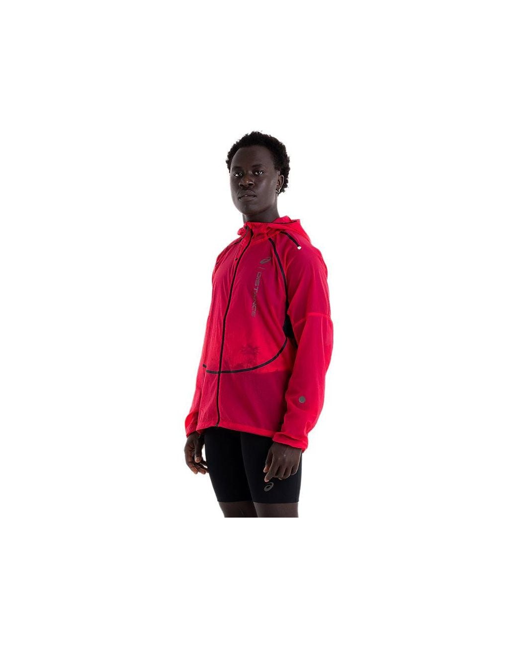 Asics Red Metarun Lightweight Jacket for men