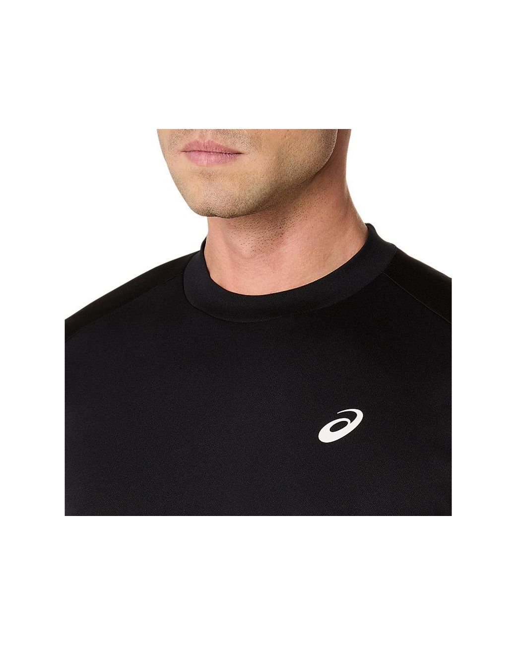 Asics Black Court Ss Top for men