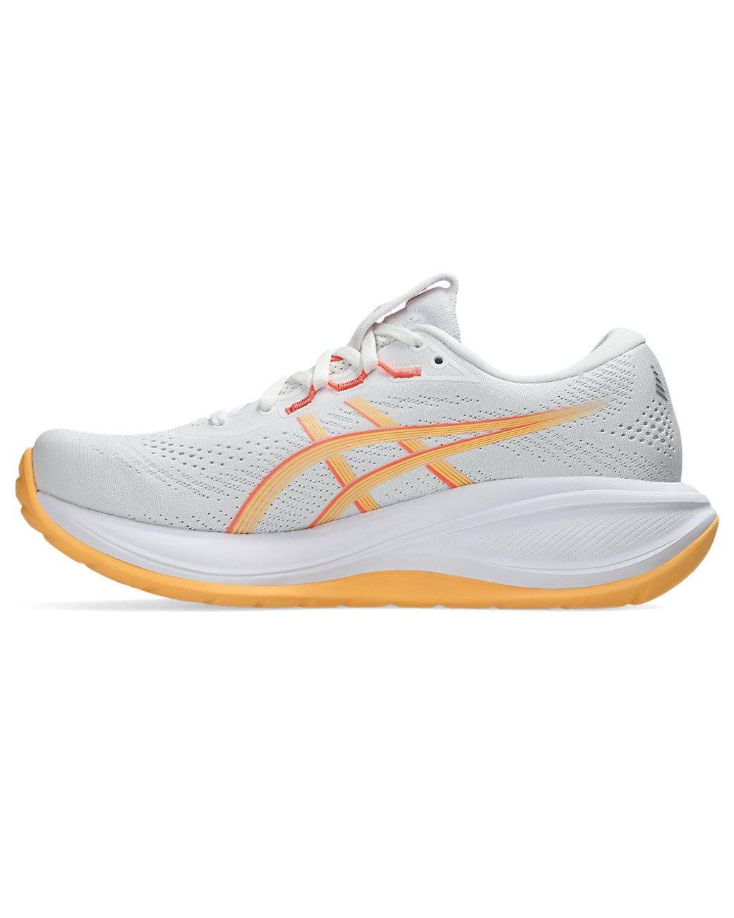 Asics White Gel-Cumulus 28 Running Shoes